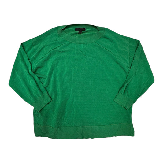 Sweater By Ann Taylor In Green, Size:L