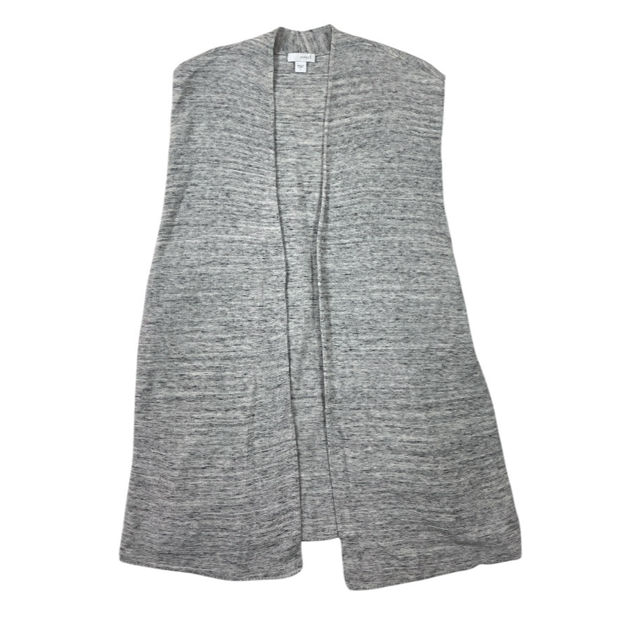 Vest Sweater By Pure Jill In Grey, Size:L