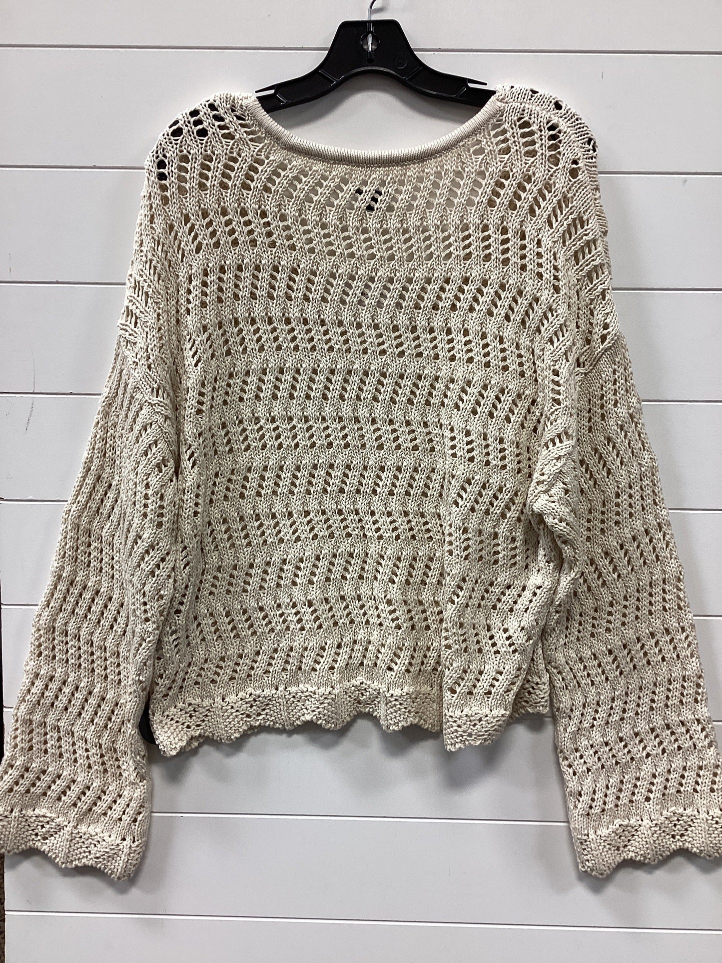 Top Ls By American Eagle In Cream, Size:L