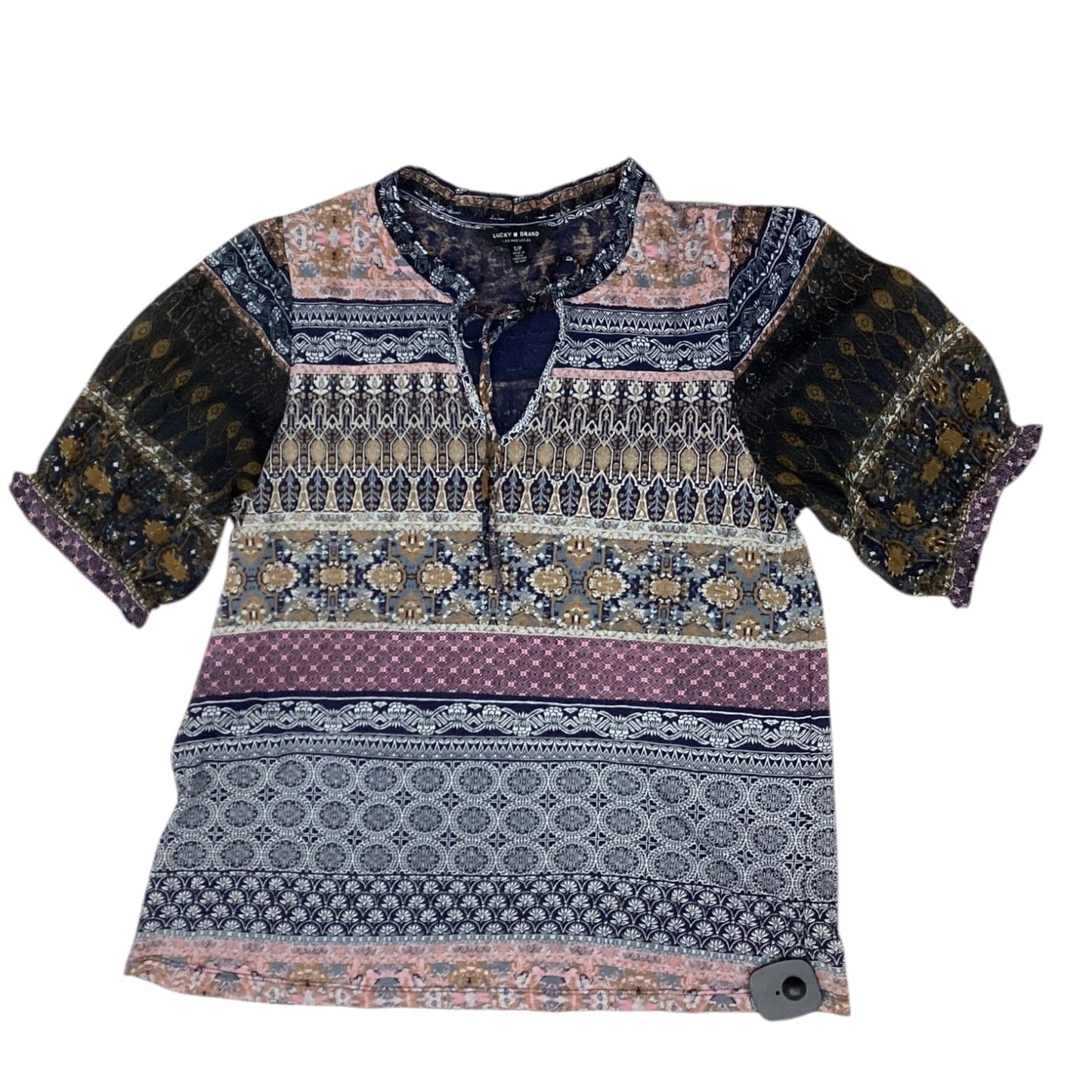 Top Ss By Lucky Brand In Blue, Size:Sp