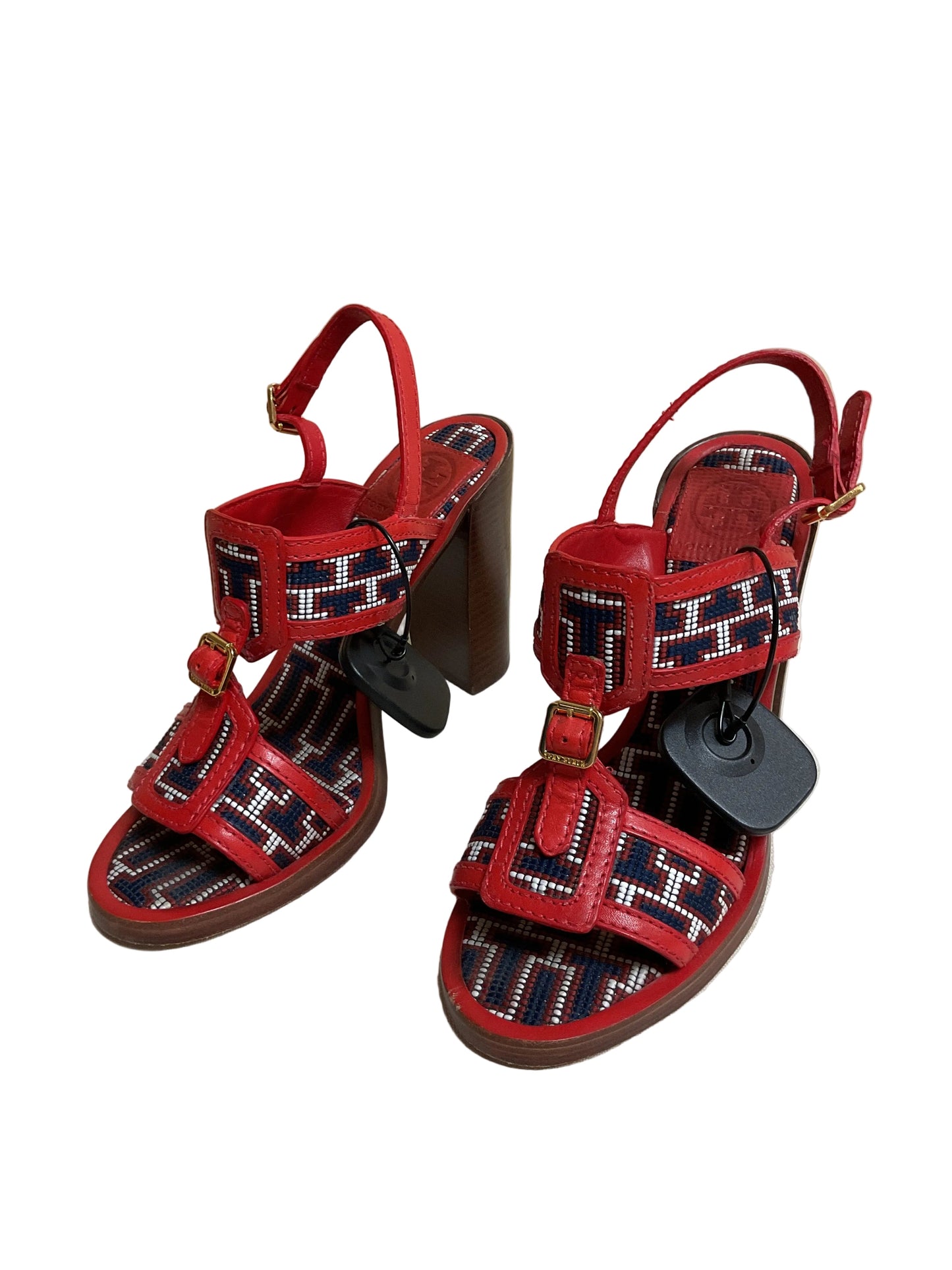 Shoes Designer By Tory Burch In Blue & Red, Size:7