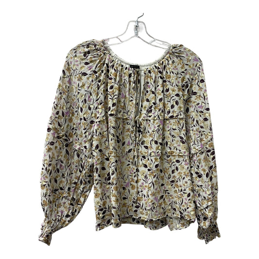 Top Ls By Ann Taylor In Gold & Purple, Size:Mp