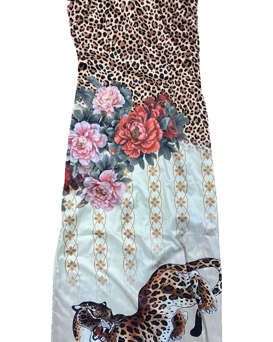Dress Casual Maxi By Fashion Nova In Animal Print, Size:L