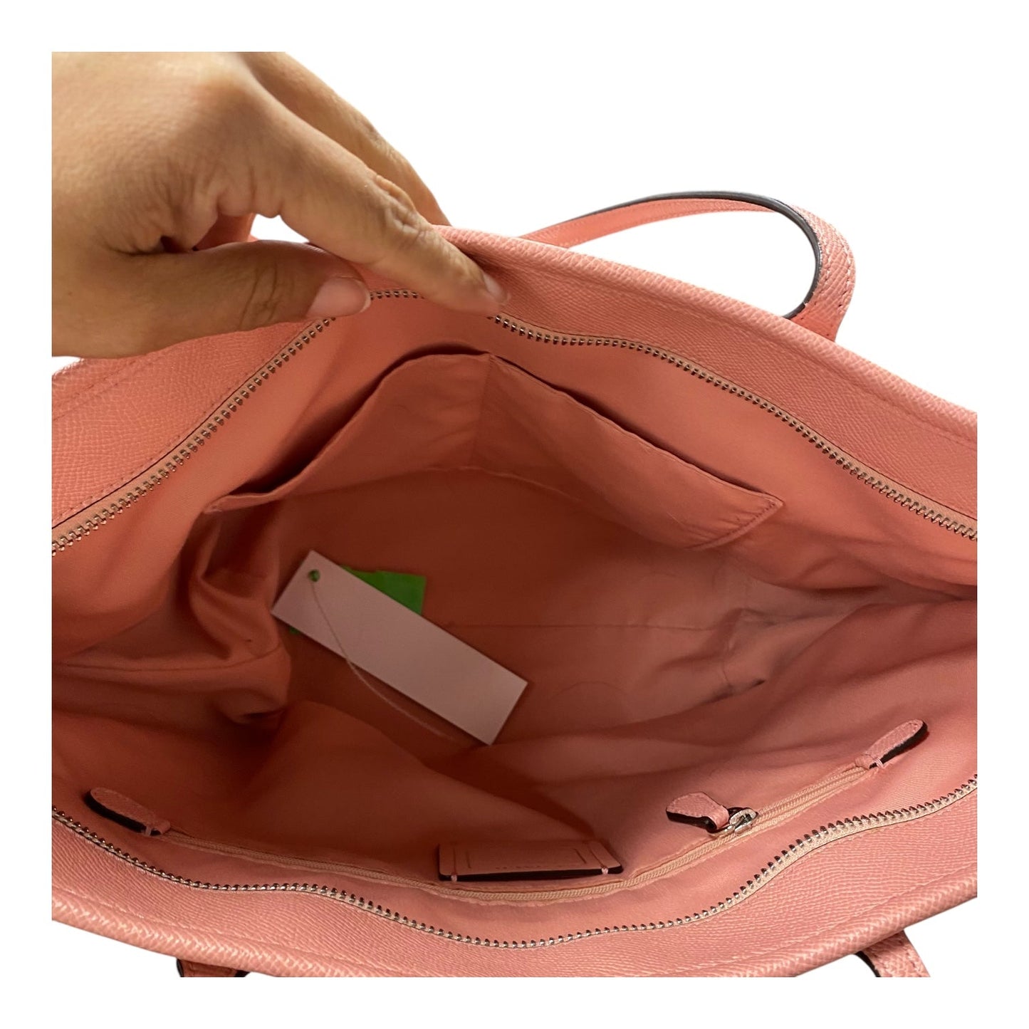 Handbag Designer By Coach In Pink, Size:Large