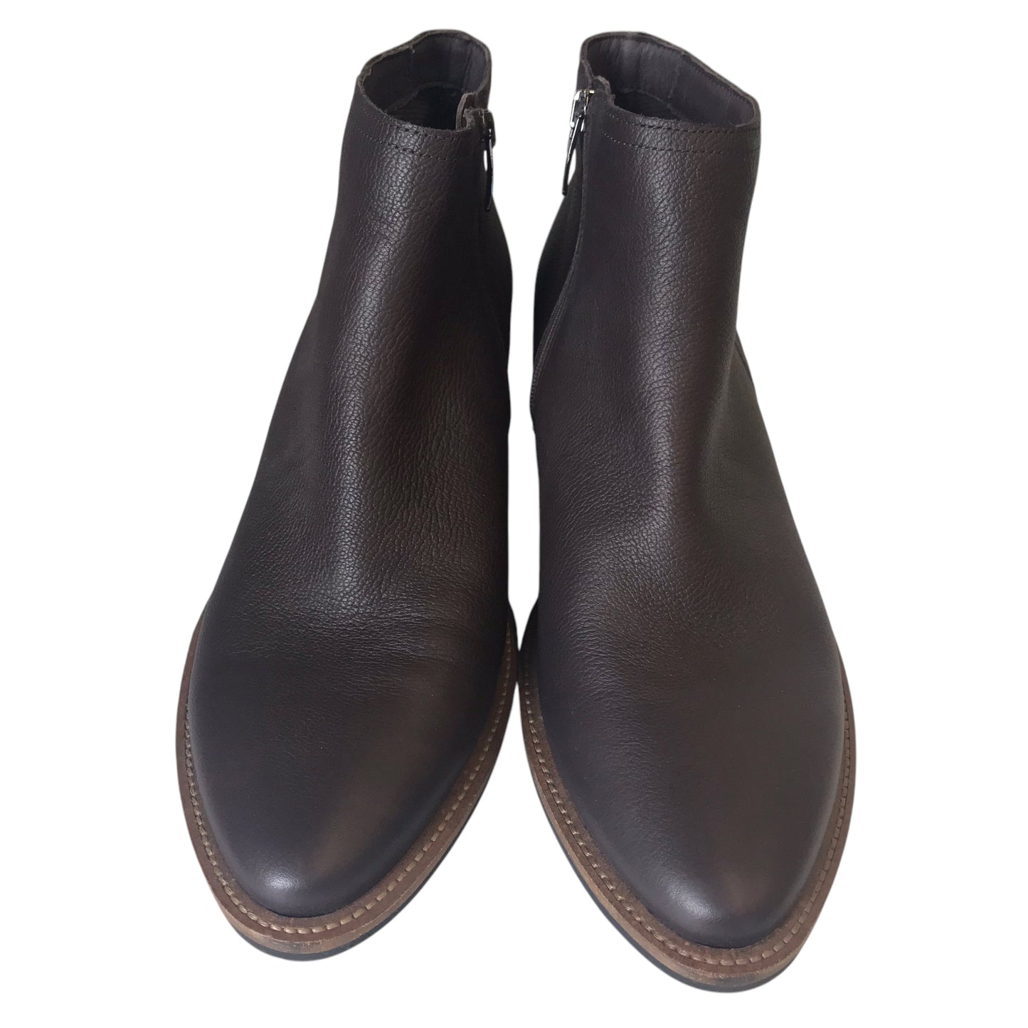 Boots Ankle Heels By Ecco In Brown, Size:11.5