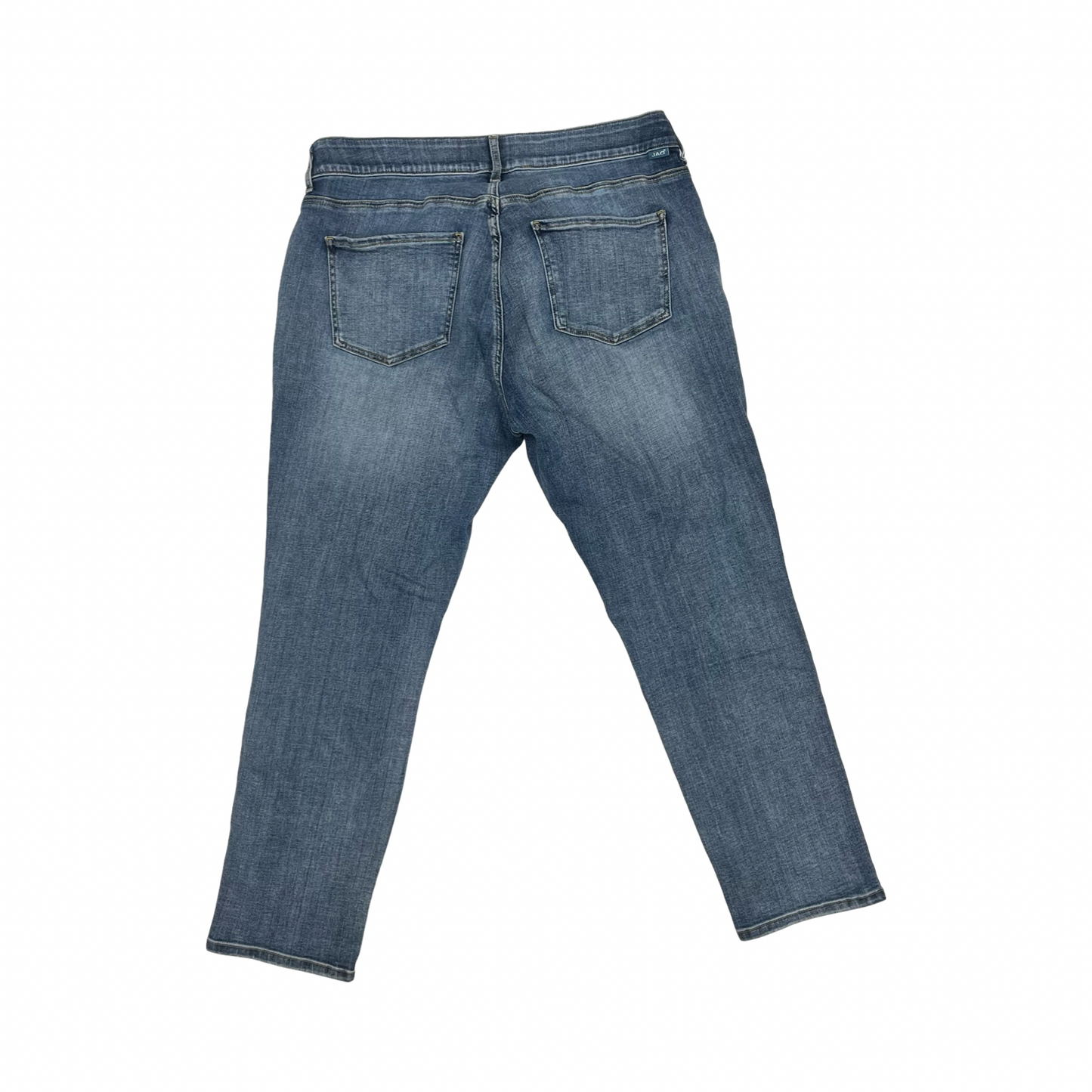 Jeans Straight By Jag In Blue Denim, Size:18