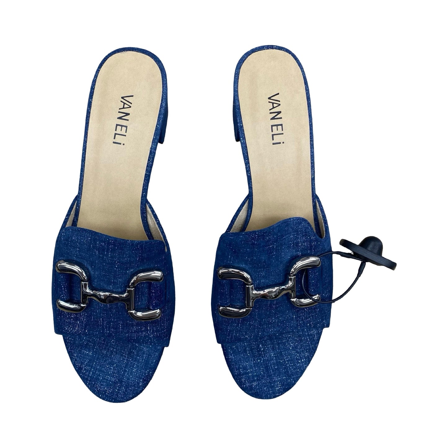 Shoes Heels Wedge By Vaneli In Blue, Size:9