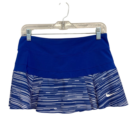 Athletic Skort By Nike In Blue & White, Size:S