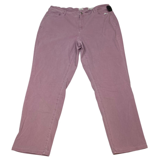 Jeans Skinny By J. Jill In Purple Denim, Size:20
