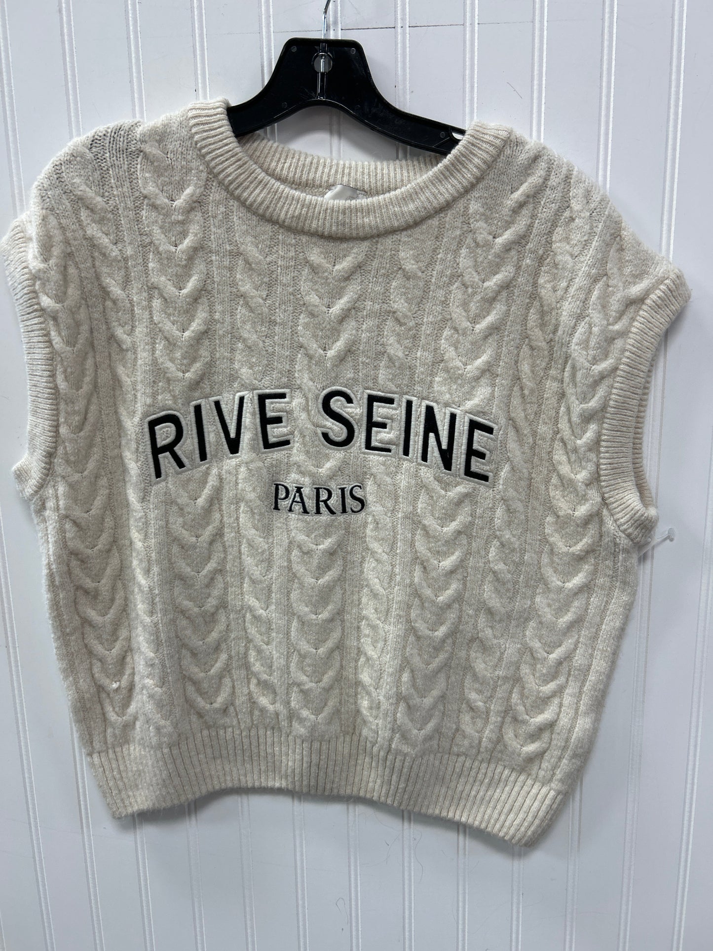 Vest Sweater By Maeve In Tan, Size:S