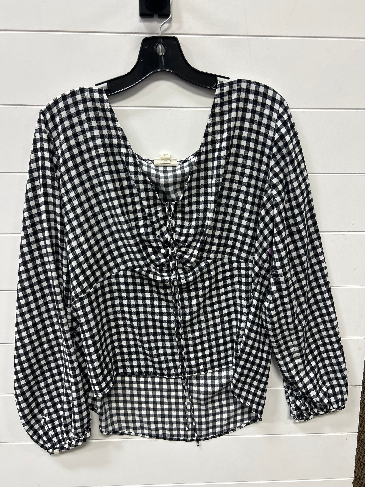 Top Ls By Ana In Black, Size:Xl