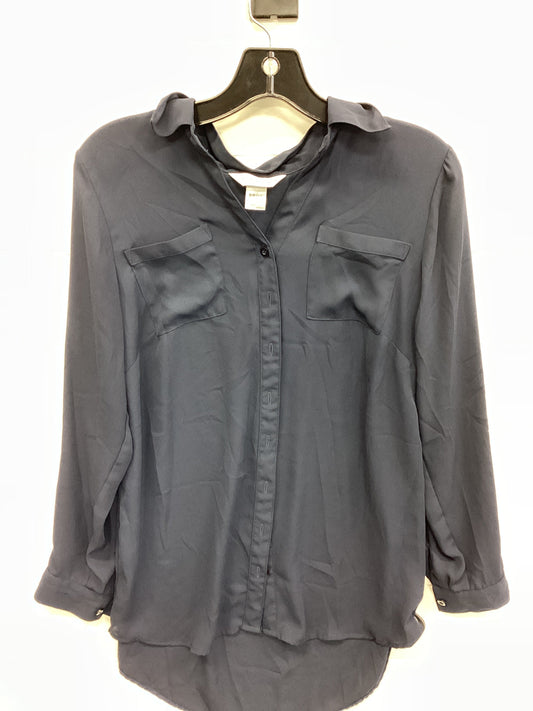 Blouse Ls By Christopher And Banks In Navy, Size:S
