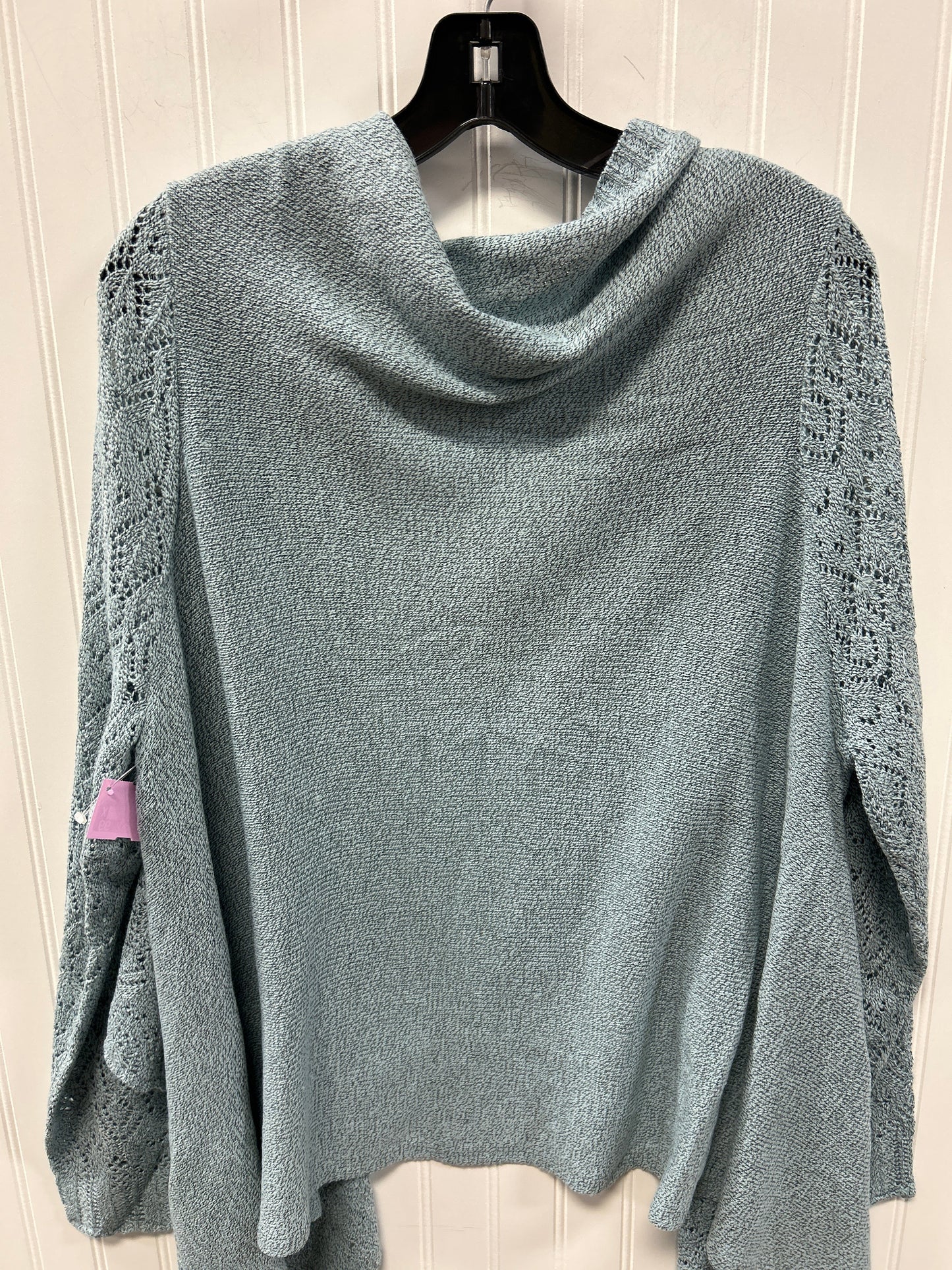 Cardigan By Cj Banks In Blue, Size:2X