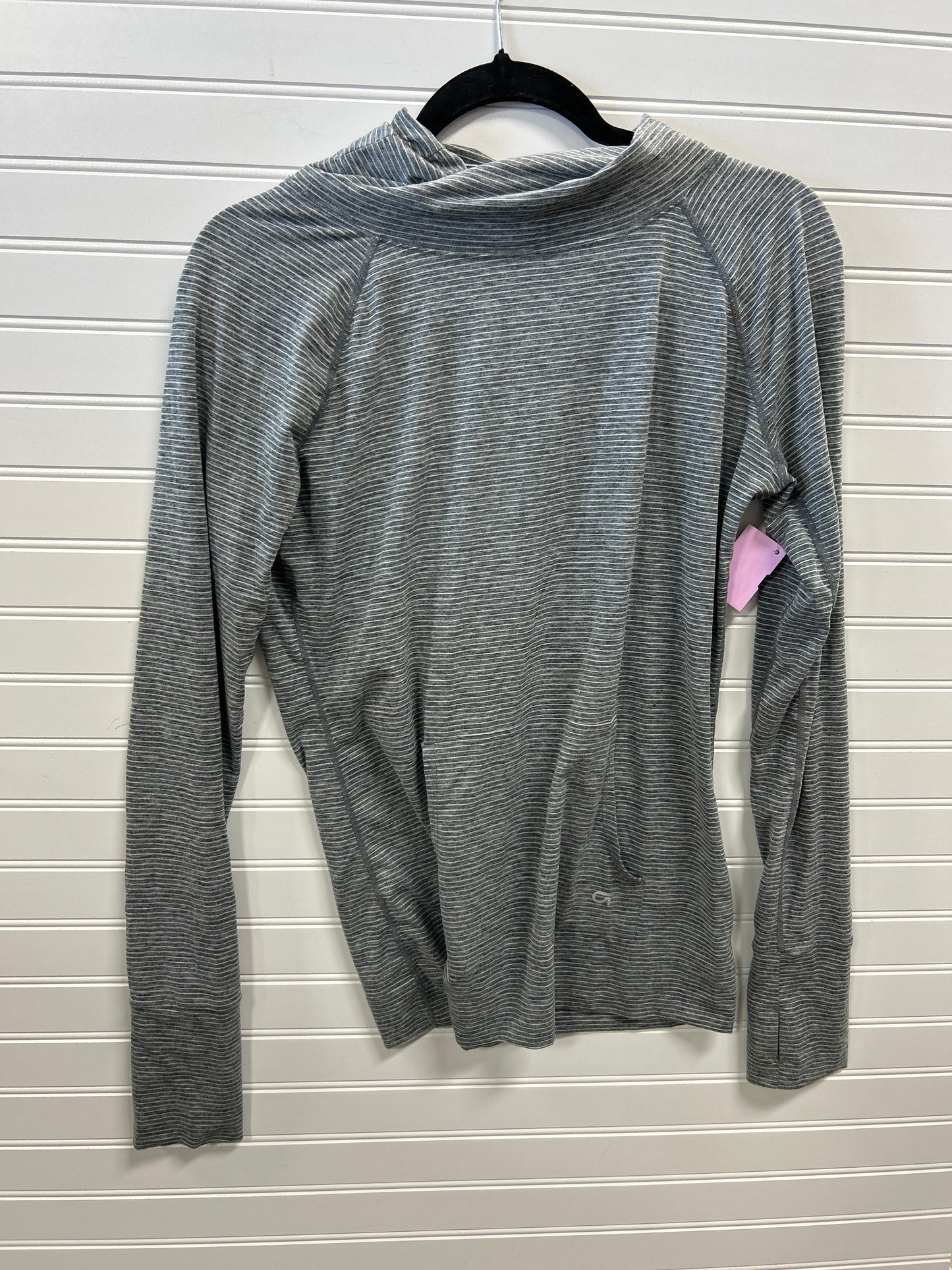 Athletic Top Ls Collar By Gapfit In Grey, Size:M