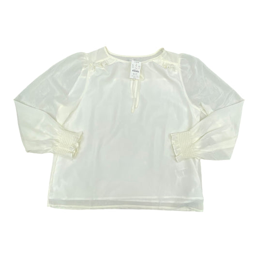 Top Ls By J. Crew In Cream, Size:M