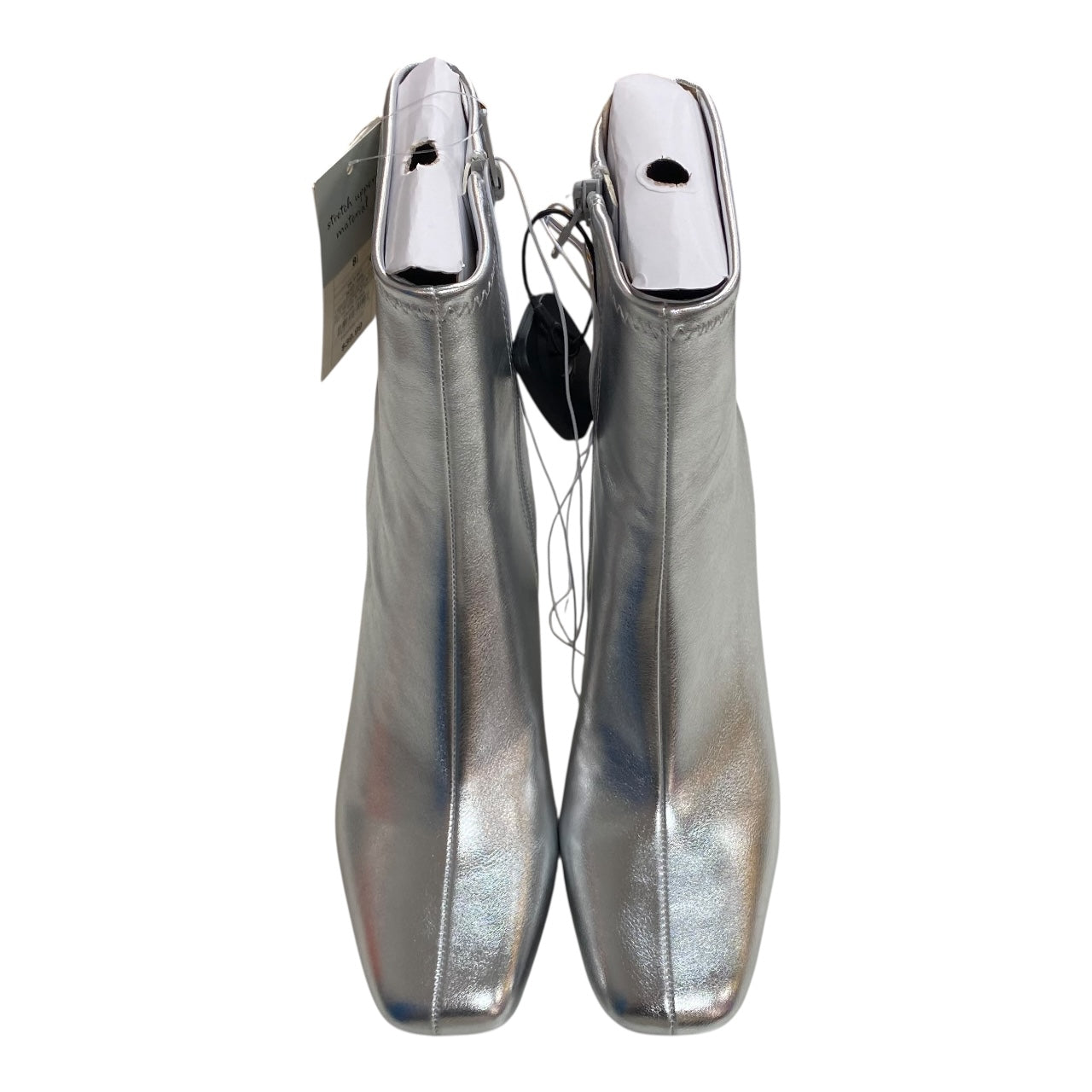 Boots Ankle Heels By A New Day In Silver, Size:8.5