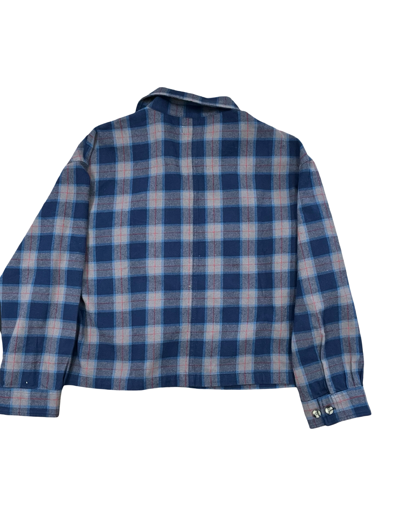 Jacket Other By Clothes Mentor In Blue & Grey, Size:S