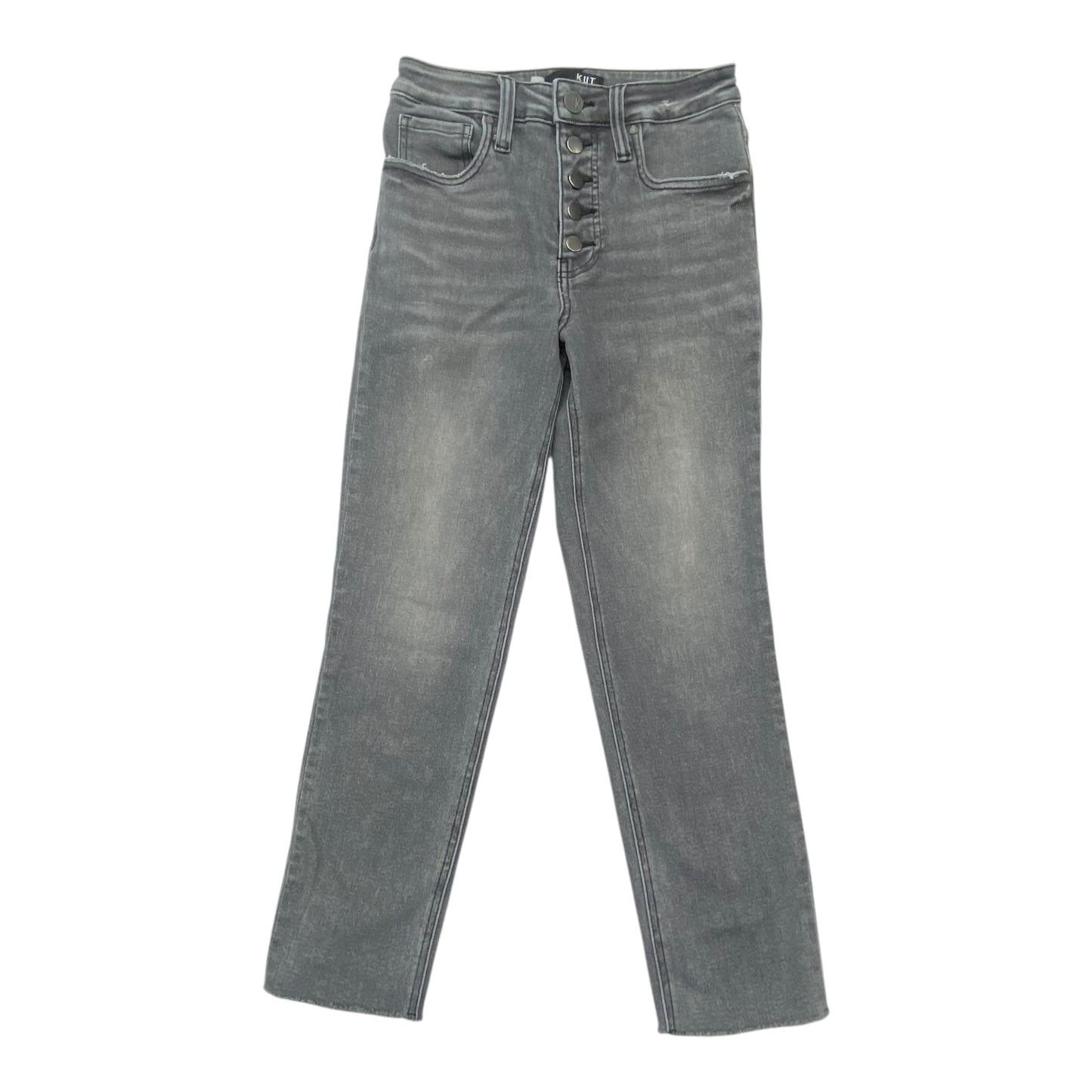 Jeans Boot Cut By Kut In Grey Denim, Size:2