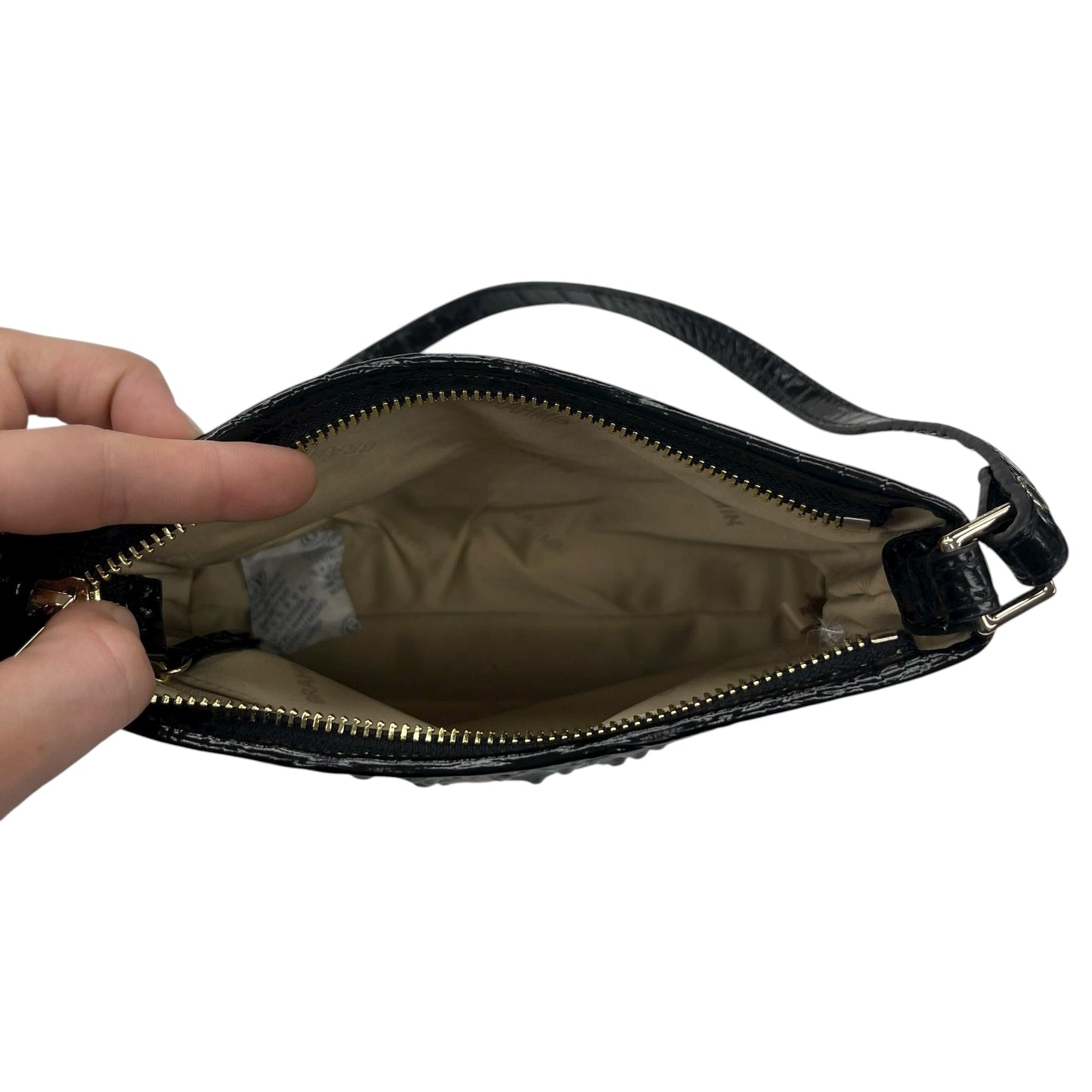 Handbag Designer By Brahmin In Black, Size:Small