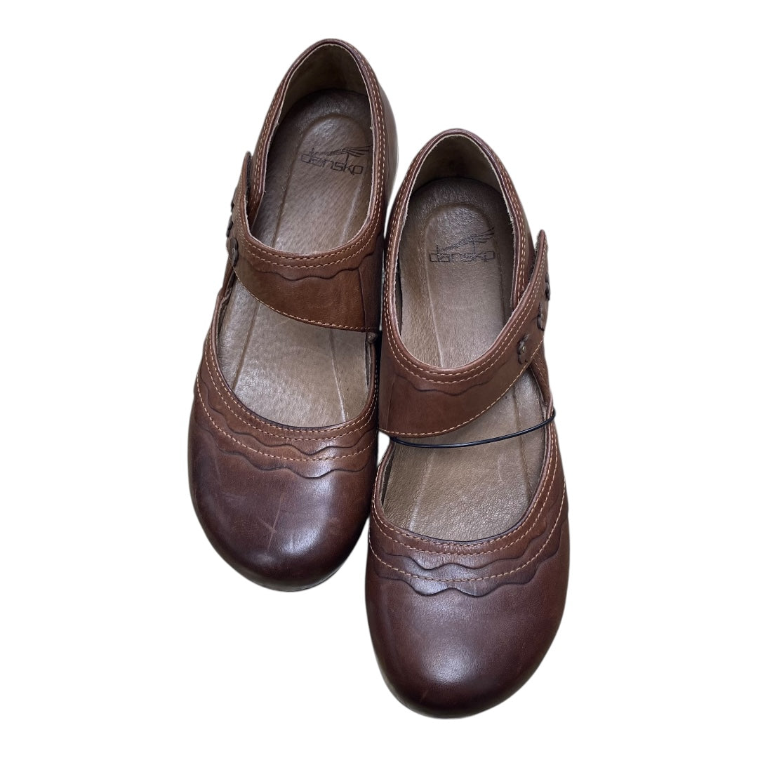 Shoes Heels Block By Dansko In Brown, Size:8.5
