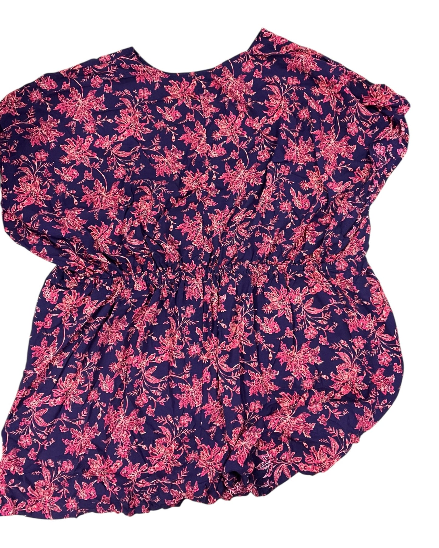Dress Casual Short By Lands End In Floral Print, Size:1X