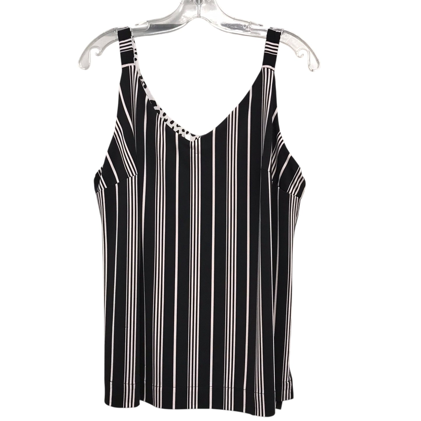 Top Sleeveless By Nygard Peter In Black & White, Size:M