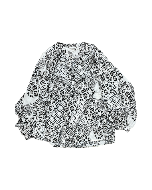 Blouse Ls By Jodifl In Animal Print, Size:S