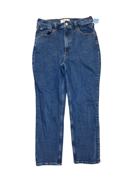 Jeans Straight By Abercrombie And Fitch In Blue Denim, Size:8