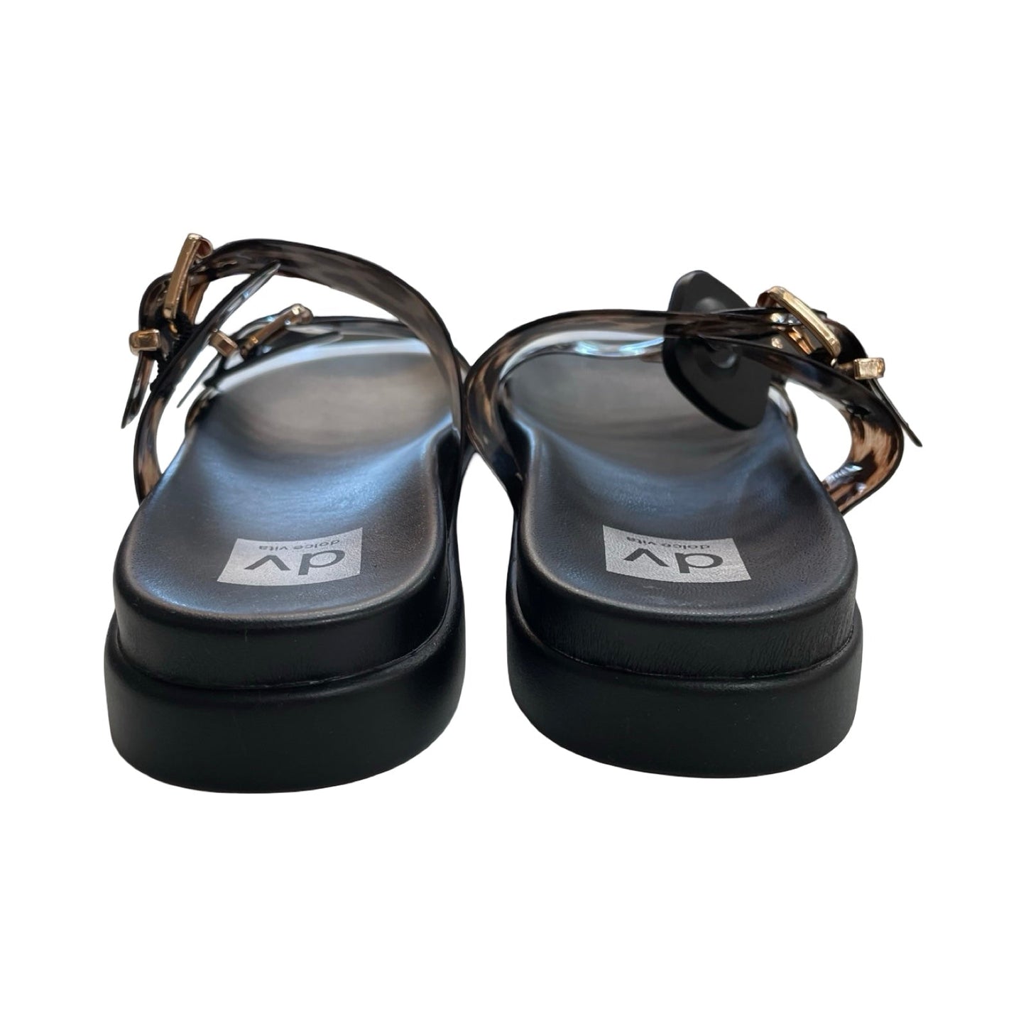 Sandals Flats By Dolce Vita In Black & Brown, Size:7.5