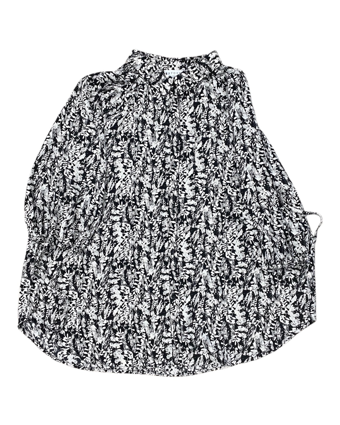 Blouse Ss By Hayden La In Black & Tan, Size:M