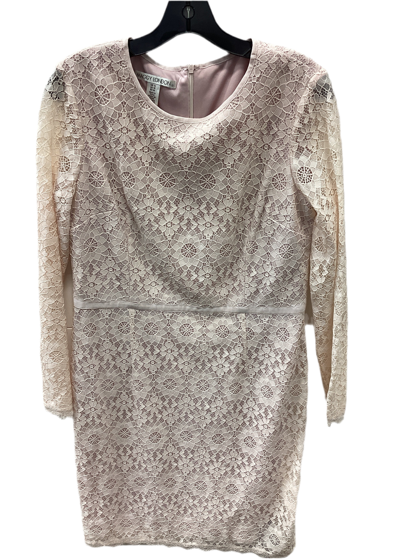 Dress Casual Short By Maggy London In White, Size:14