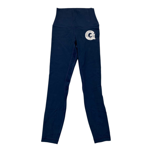 Athletic Leggings By Lululemon In Navy, Size:2