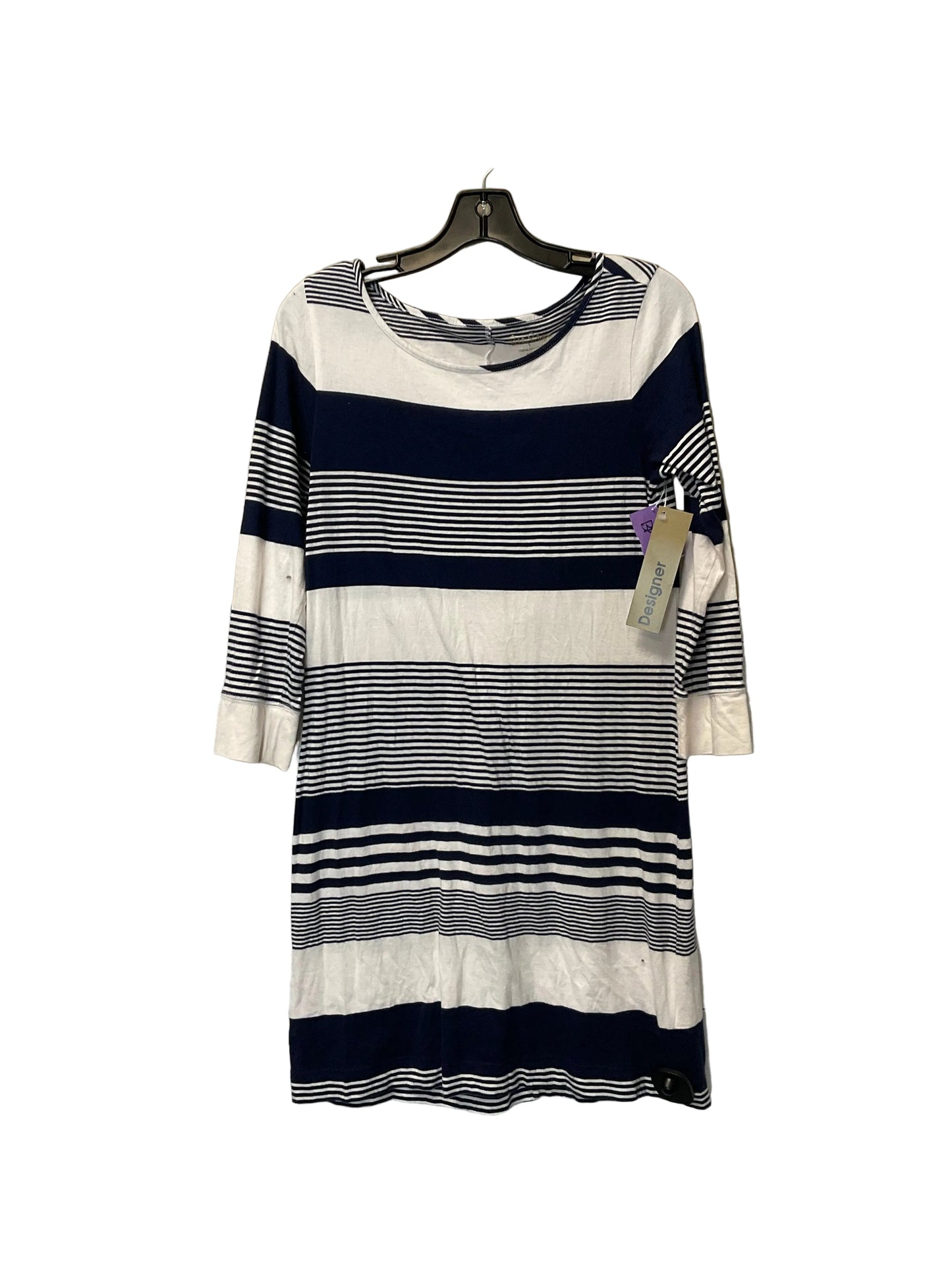 Dress Designer By Lilly Pulitzer In Blue & White, Size: M