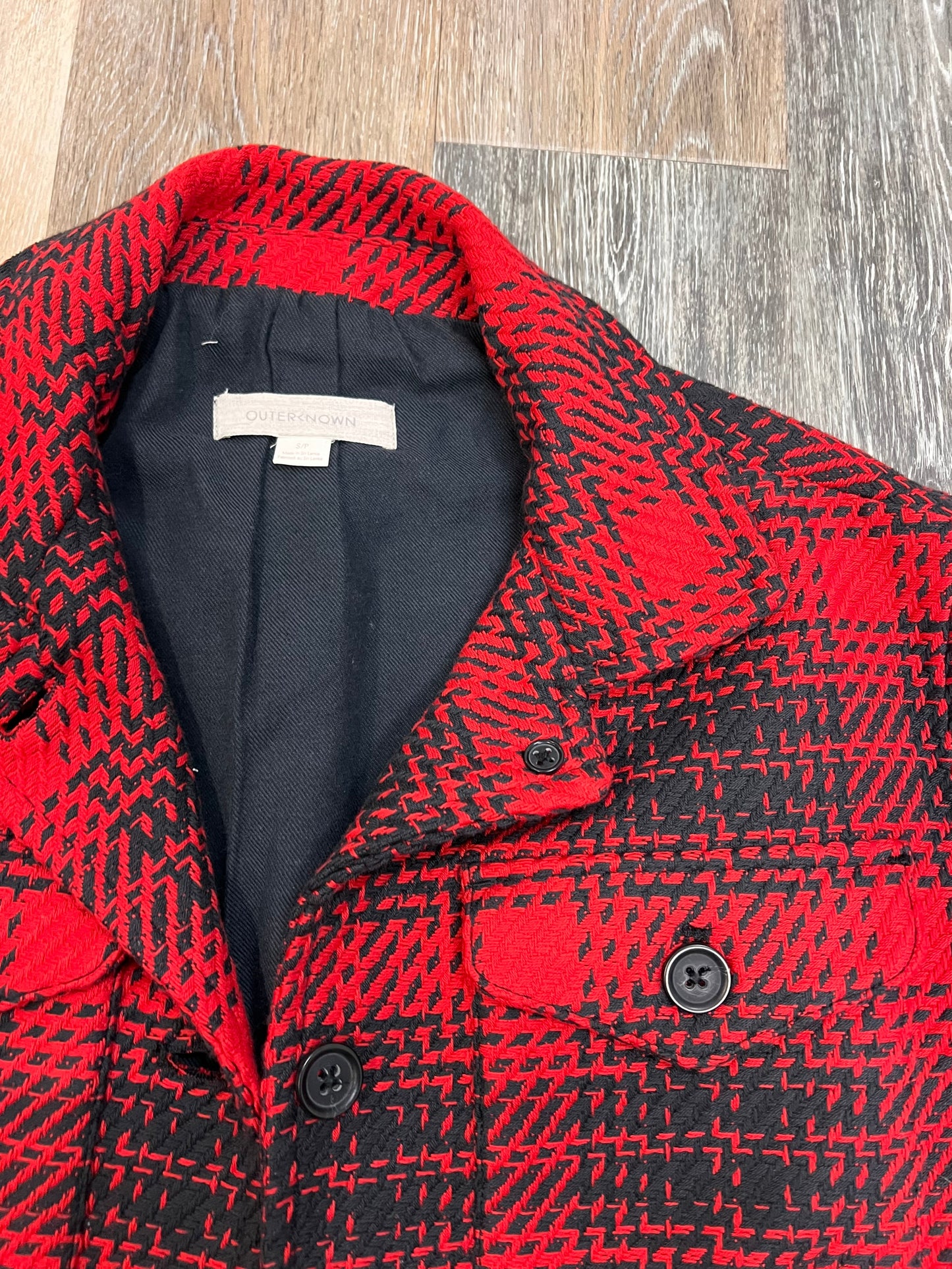 Jacket Other By Outerknown In Black & Red, Size:S