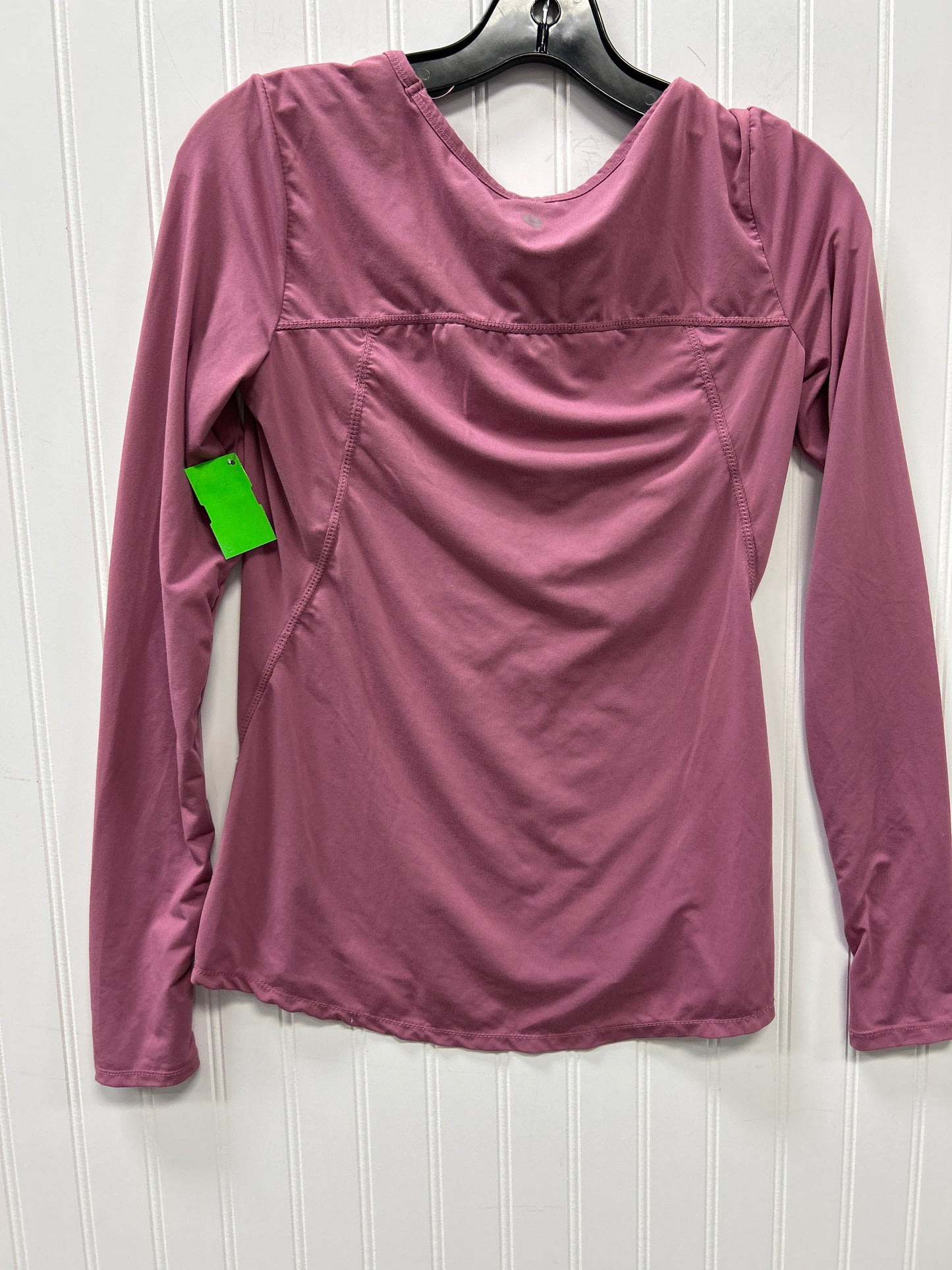 Athletic Top Ls Collar By 90 Degrees By Reflex In Pink, Size:Xs