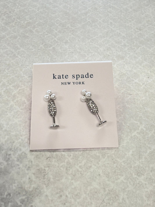 Earrings Designer By Kate Spade In Silver