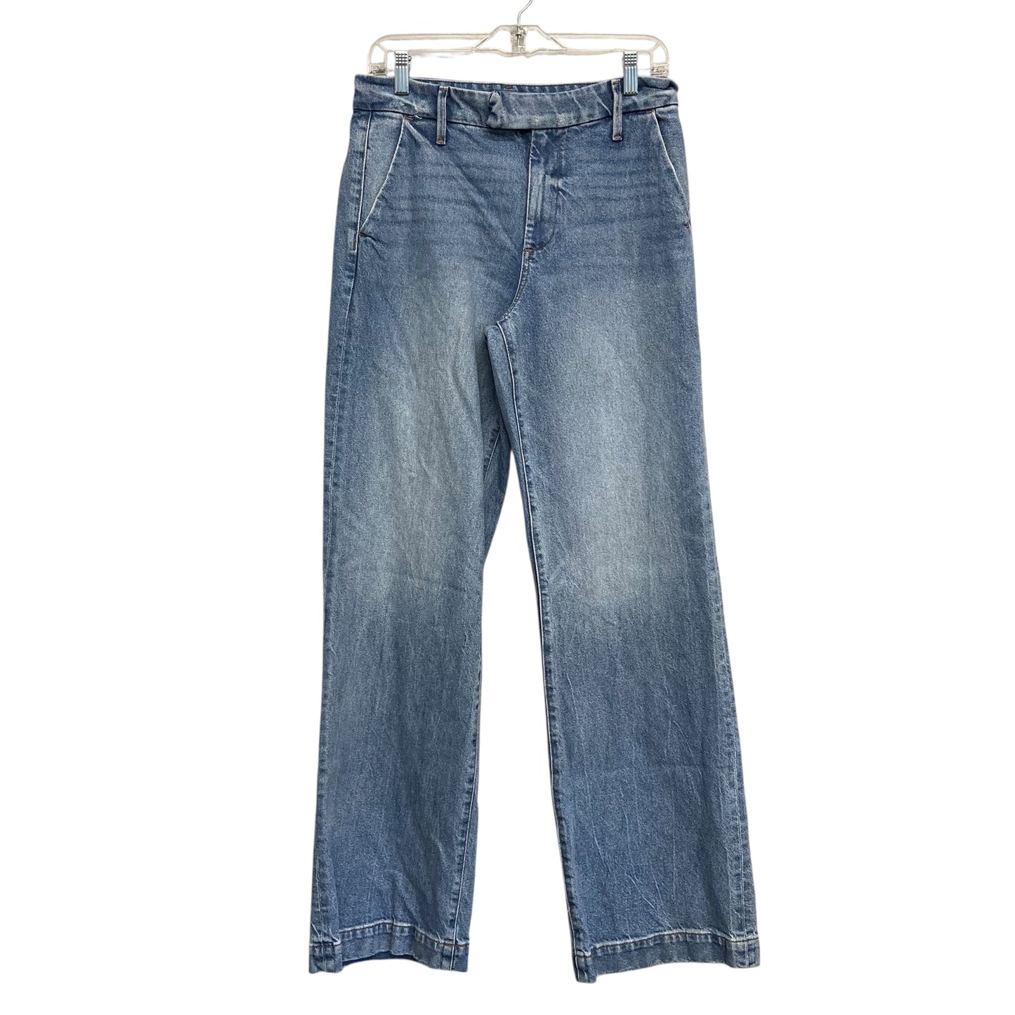 Jeans Wide Leg By Express In Blue Denim, Size:6