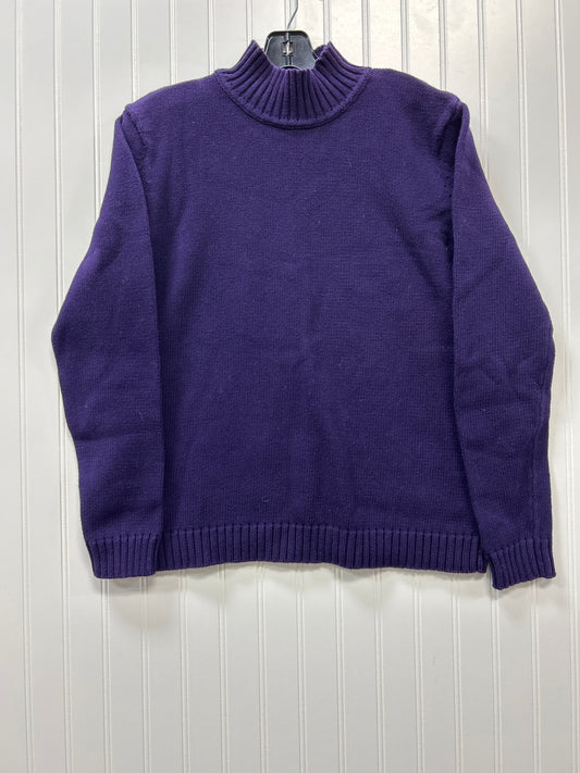 Sweater By Jones New York In Purple, Size:L