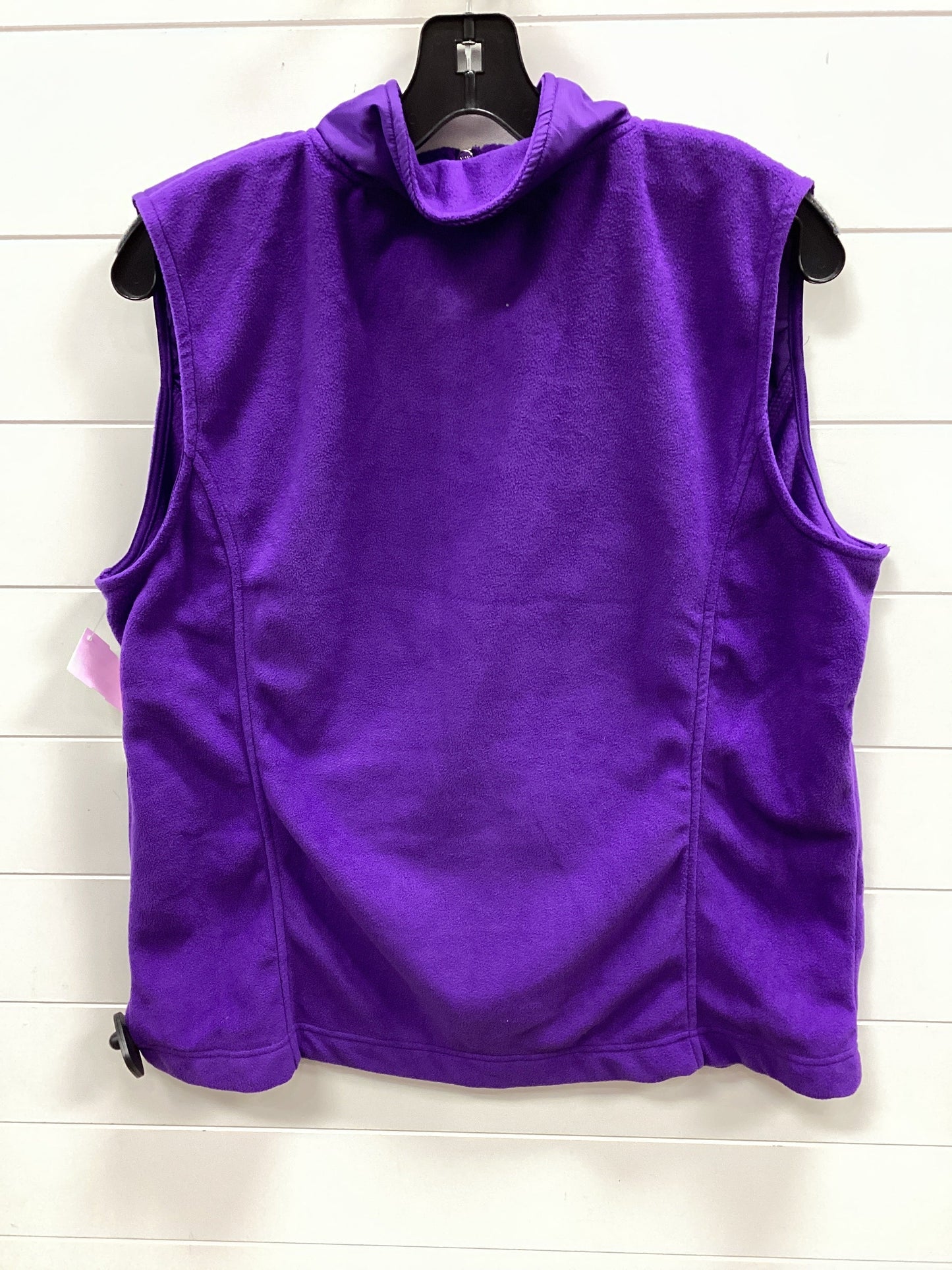 Vest Fleece By Made For Life In Purple, Size:Xl