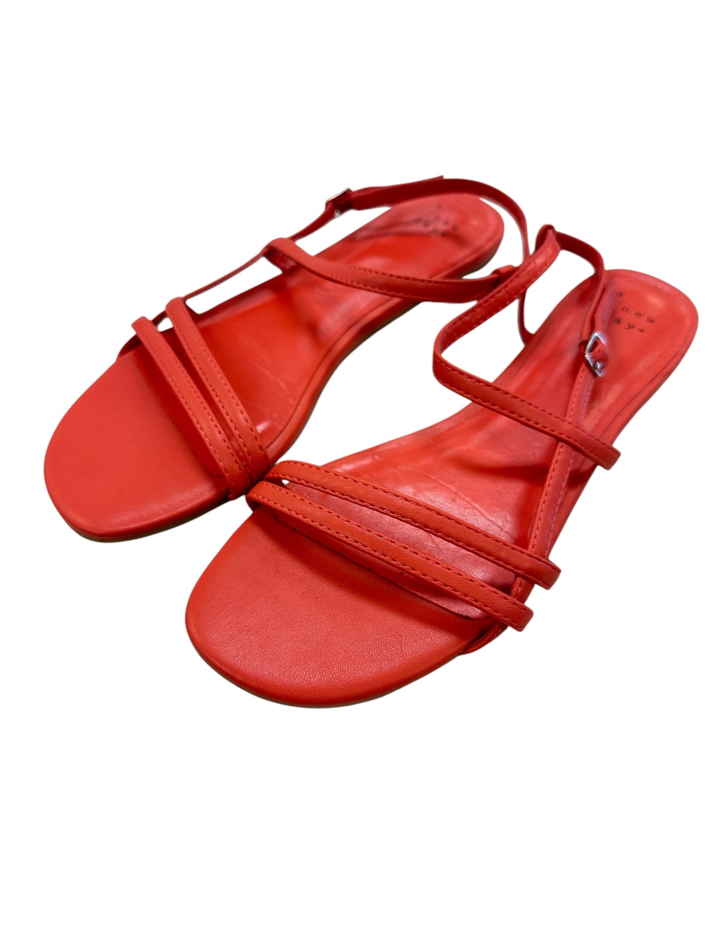 Sandals Flats By A New Day In Coral, Size:7.5