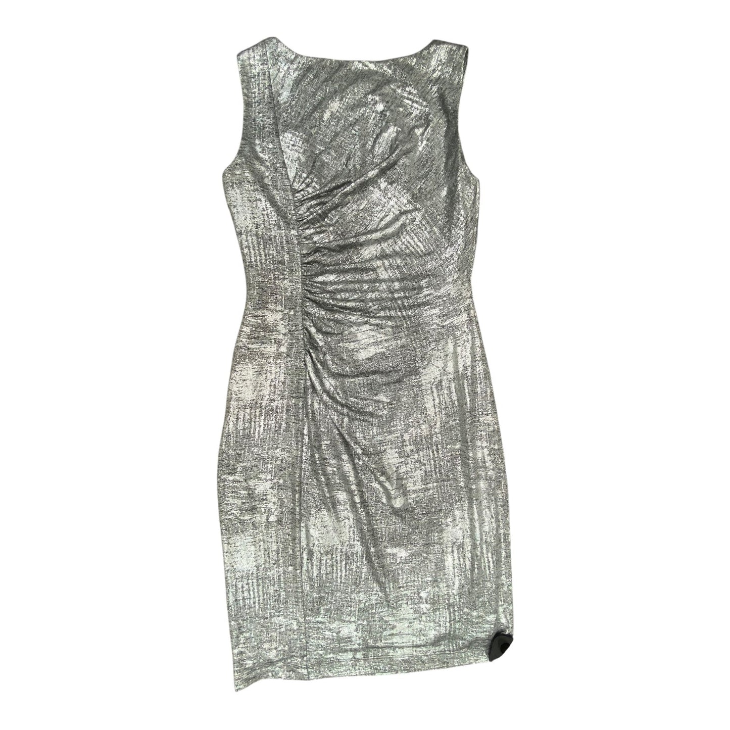 Dress Party Midi By Calvin Klein In Silver, Size:4