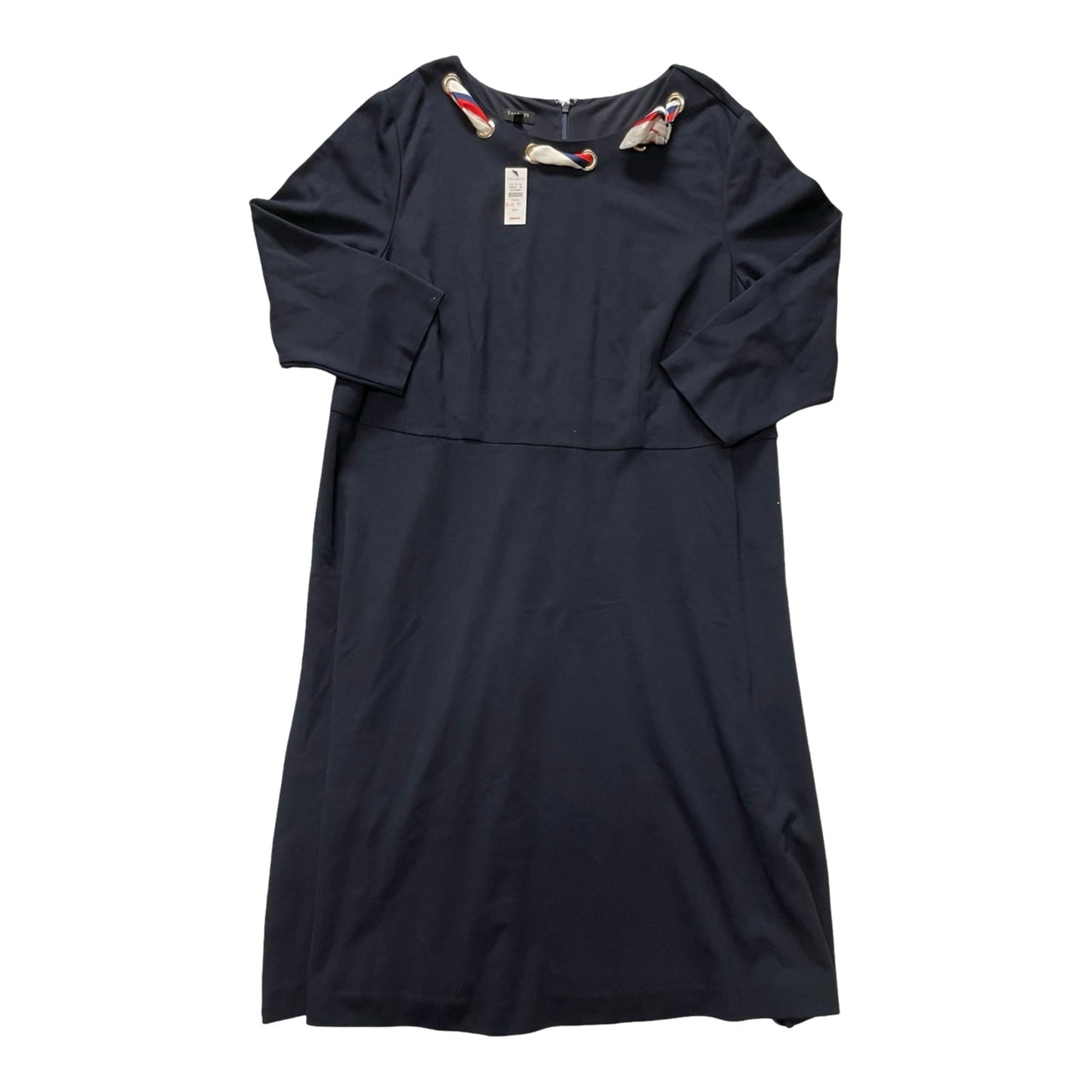 Dress Casual Midi By Talbots In Navy, Size:16