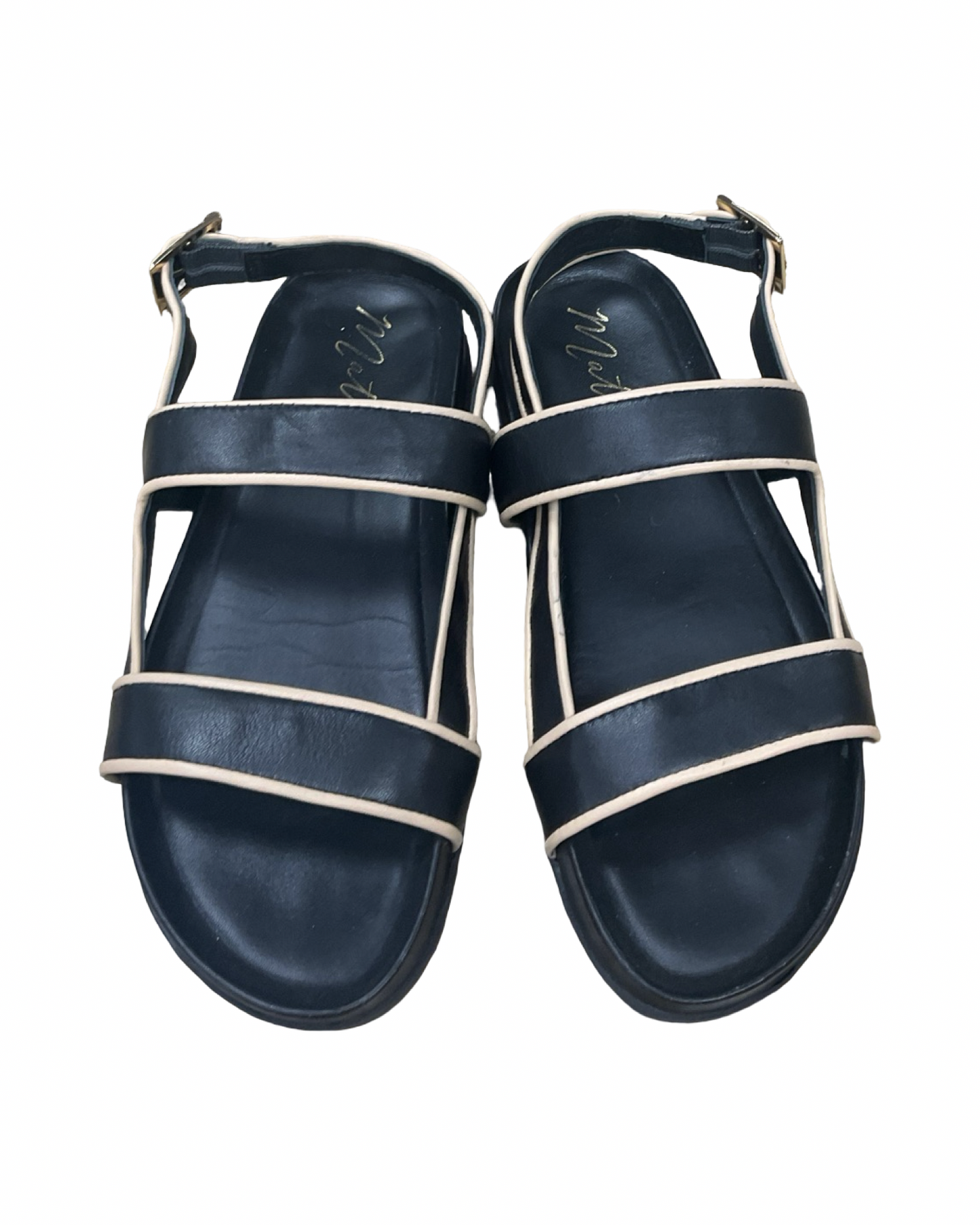 Sandals Flats By Matisse In Black & Tan, Size:8