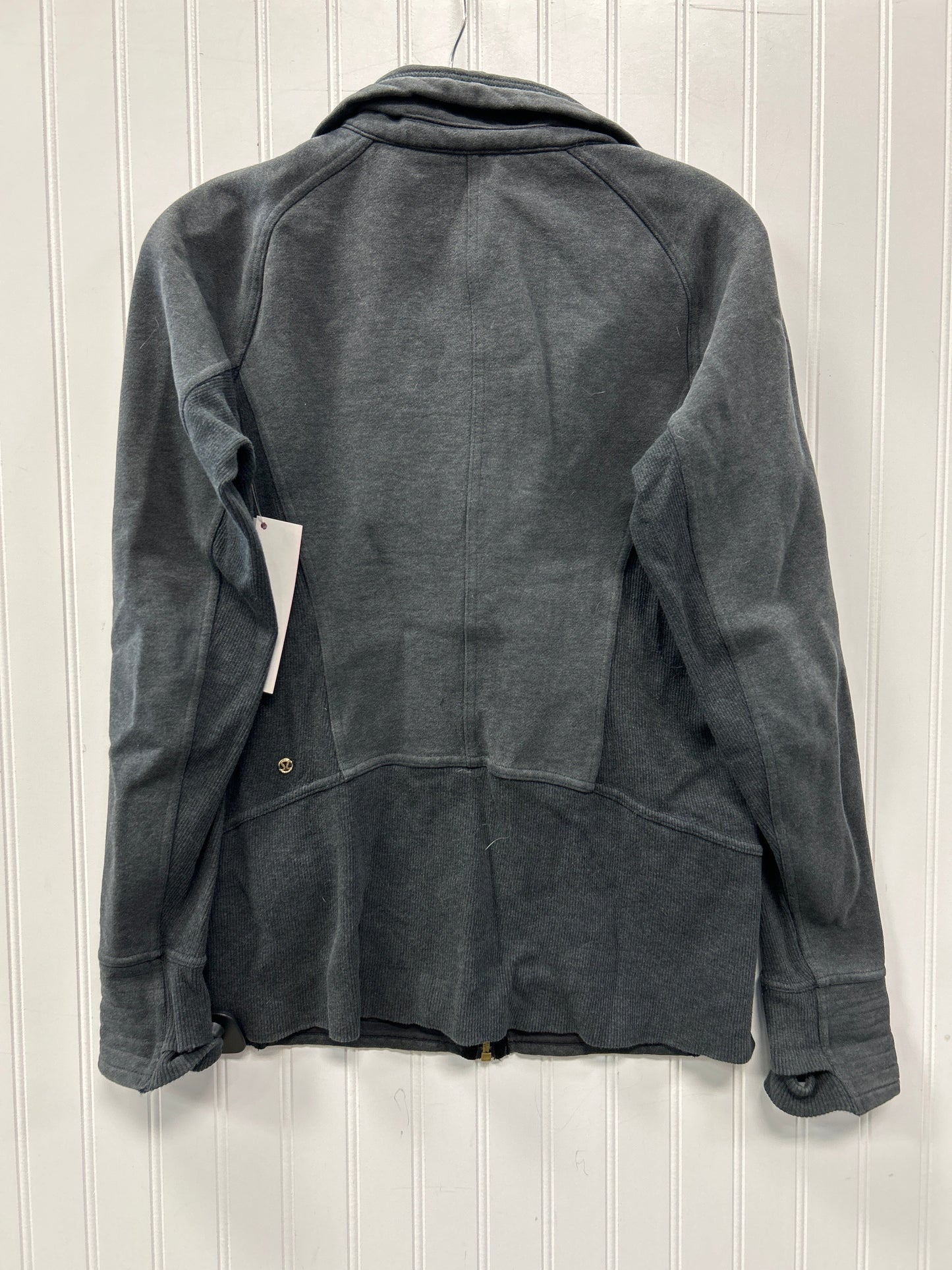 Athletic Jacket By Lululemon In Grey, Size:8