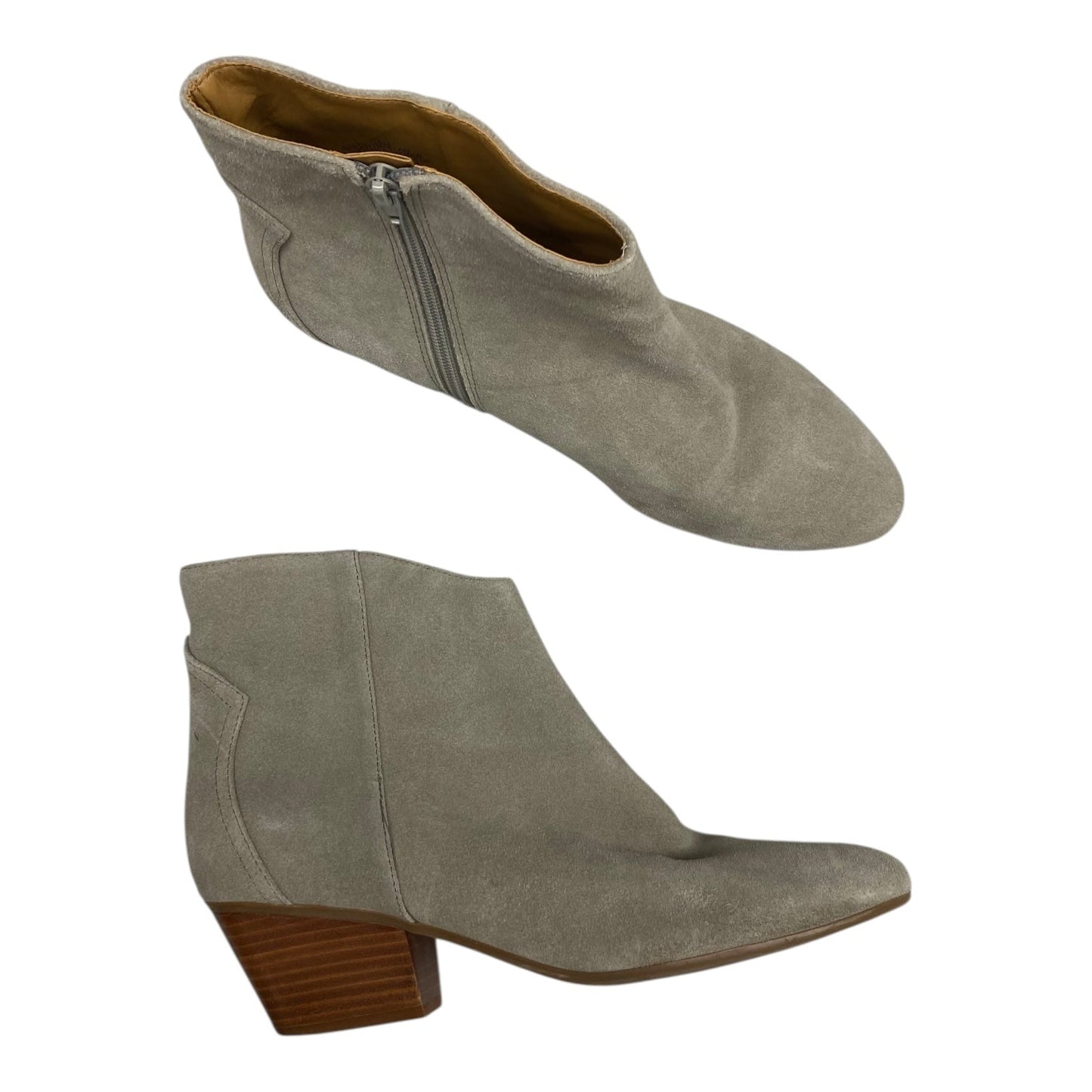 Boots Ankle Heels By Nine West In Tan, Size:10