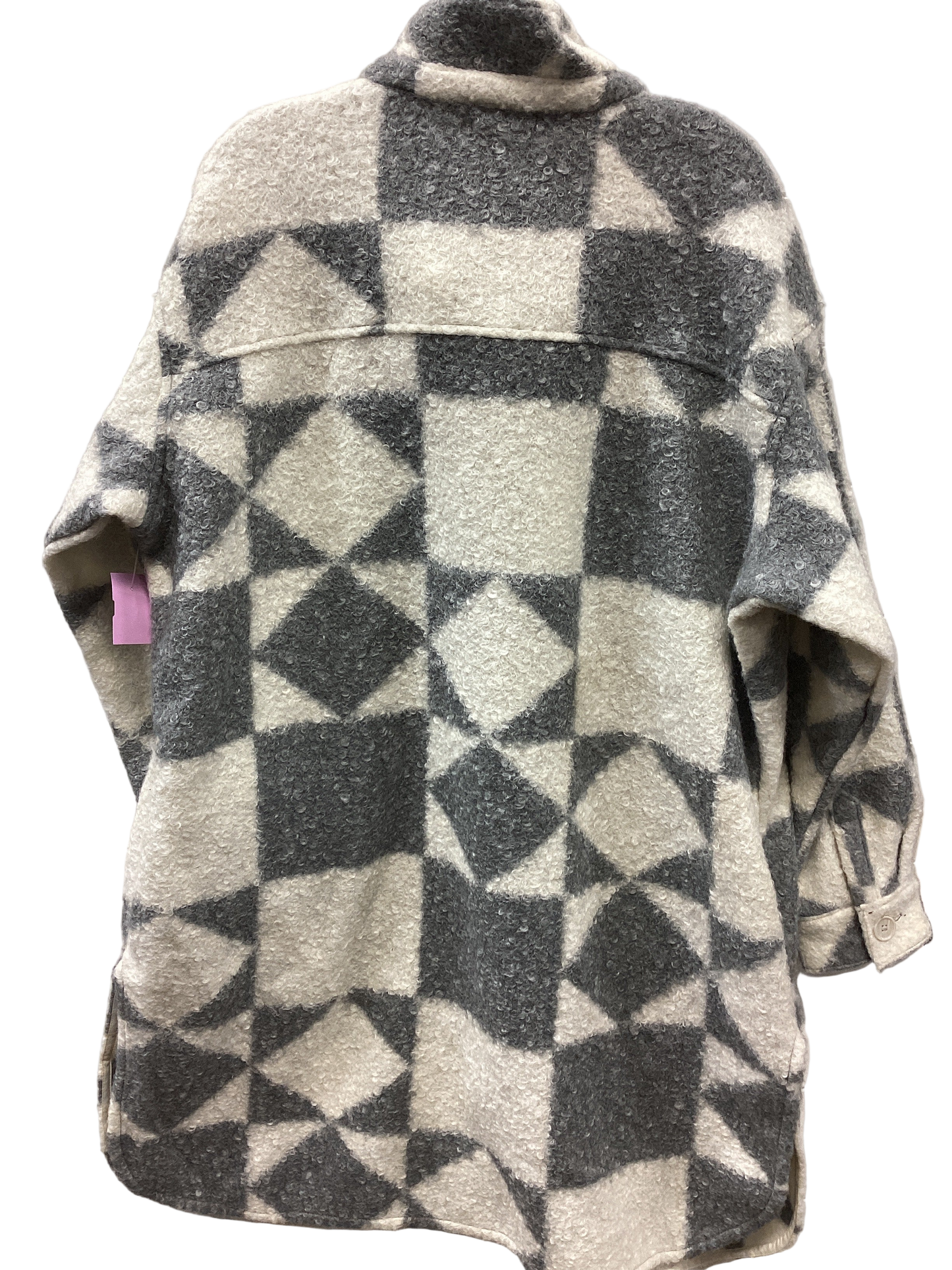 Jacket Fleece By Maurices In Grey & White, Size:Xl