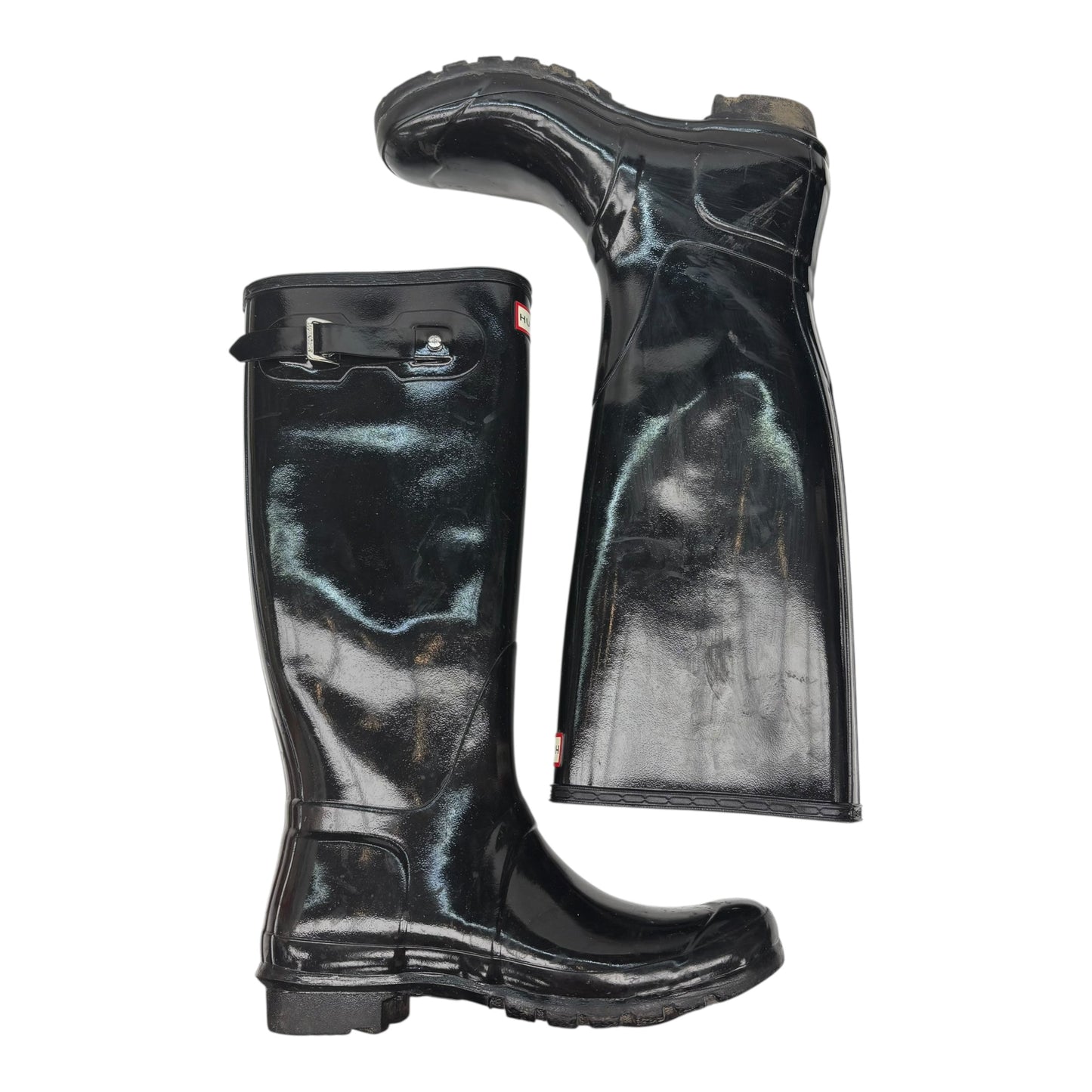 Boots Rain By Hunter In Black, Size:10