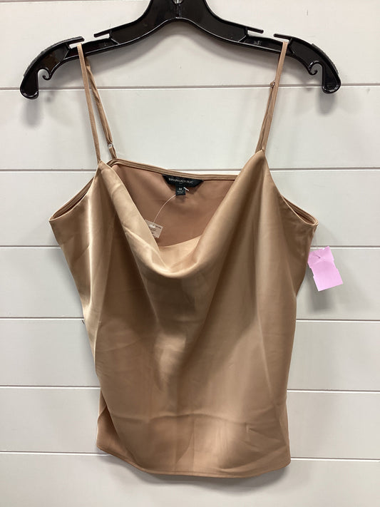 Top Sleeveless By Banana Republic In Tan, Size:M