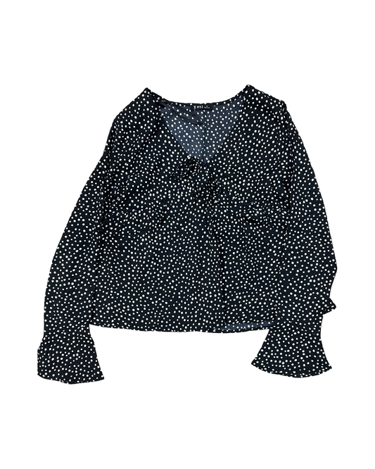 Top Ls By Very J In Black & White, Size:M