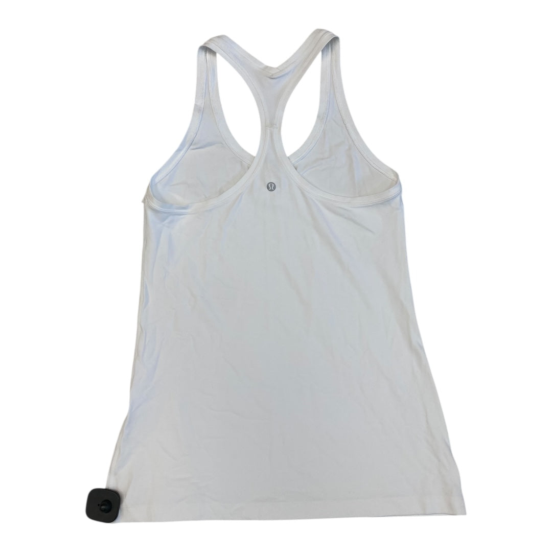 Athletic Tank Top By Lululemon In White, Size:10